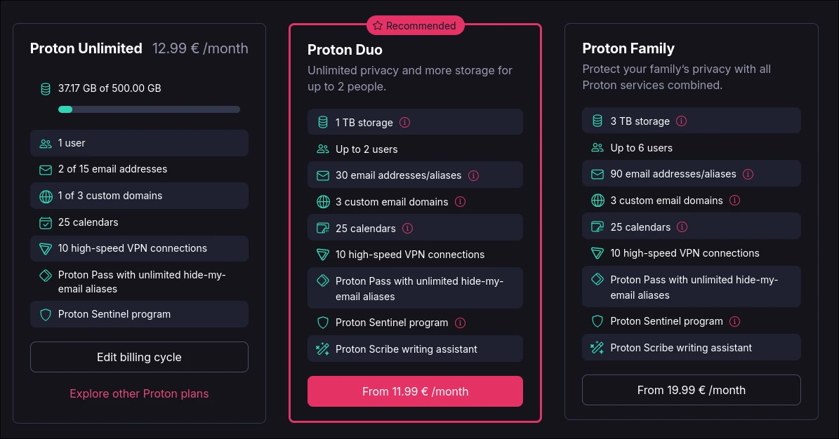 Overview of Alternative Plans